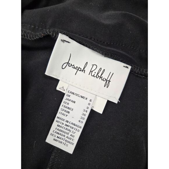 Joseph Ribkoff Black White Cruise Control Stretchy Flowy Pants Size 6 - Picture 2 of 4